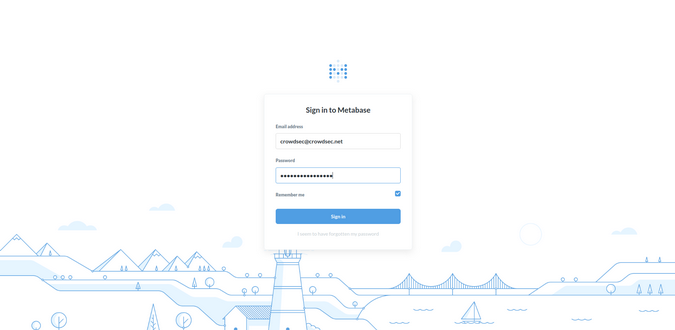 Metabase sign in