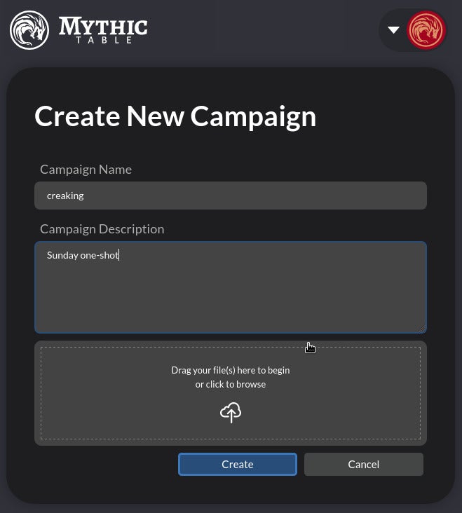 Creating a new campaign