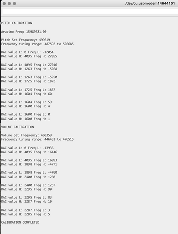 Open.Theremin calibration output