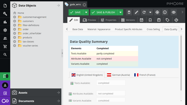 PIM data quality and completeness