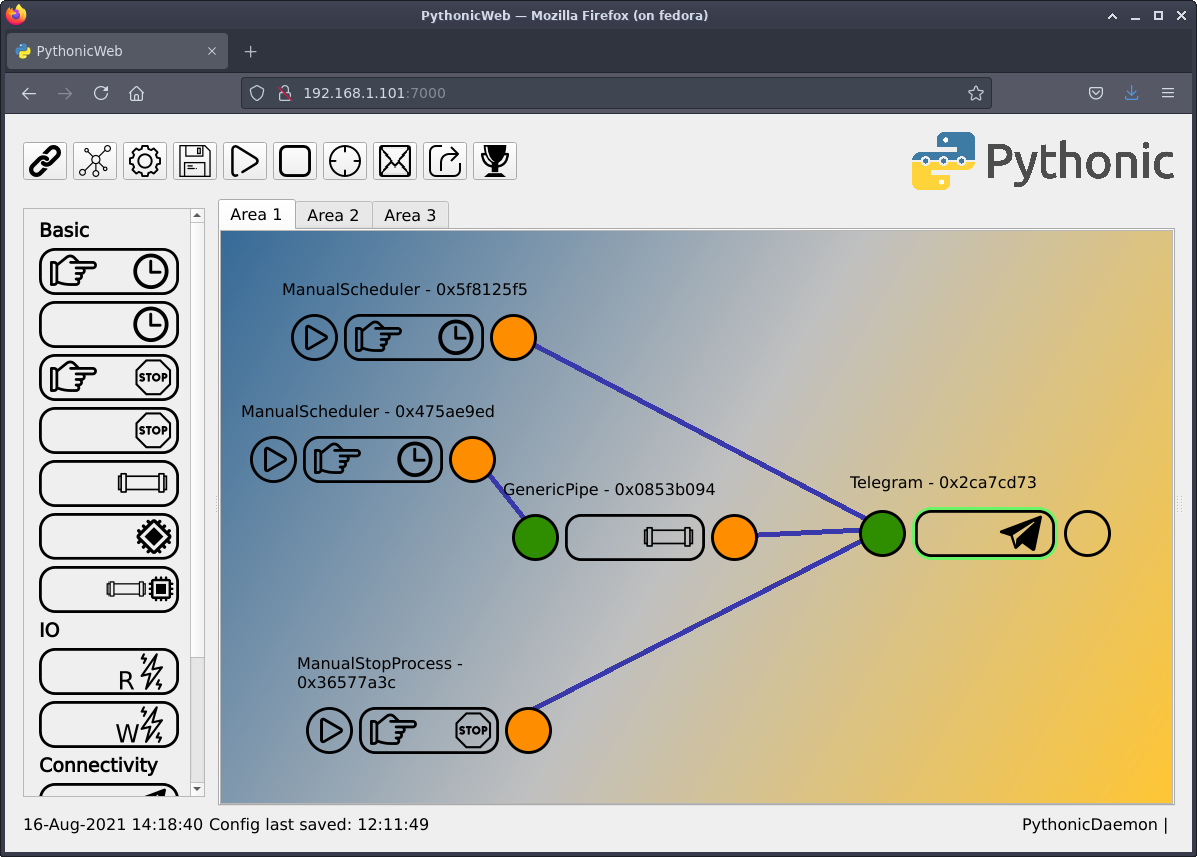  Active RPI Telegram element