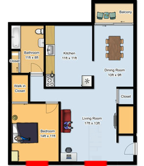 Apartment floor plan