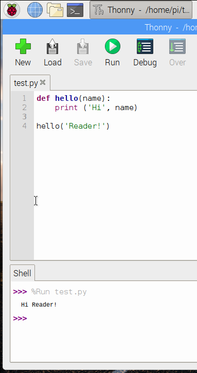 Thonny on Raspberry Pi
