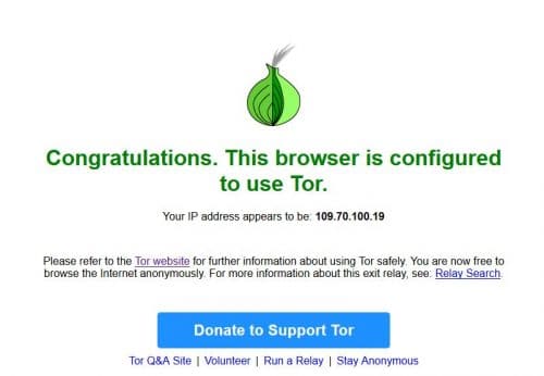 Tor proxy check