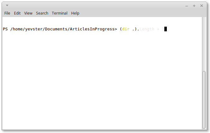 powershell white on white