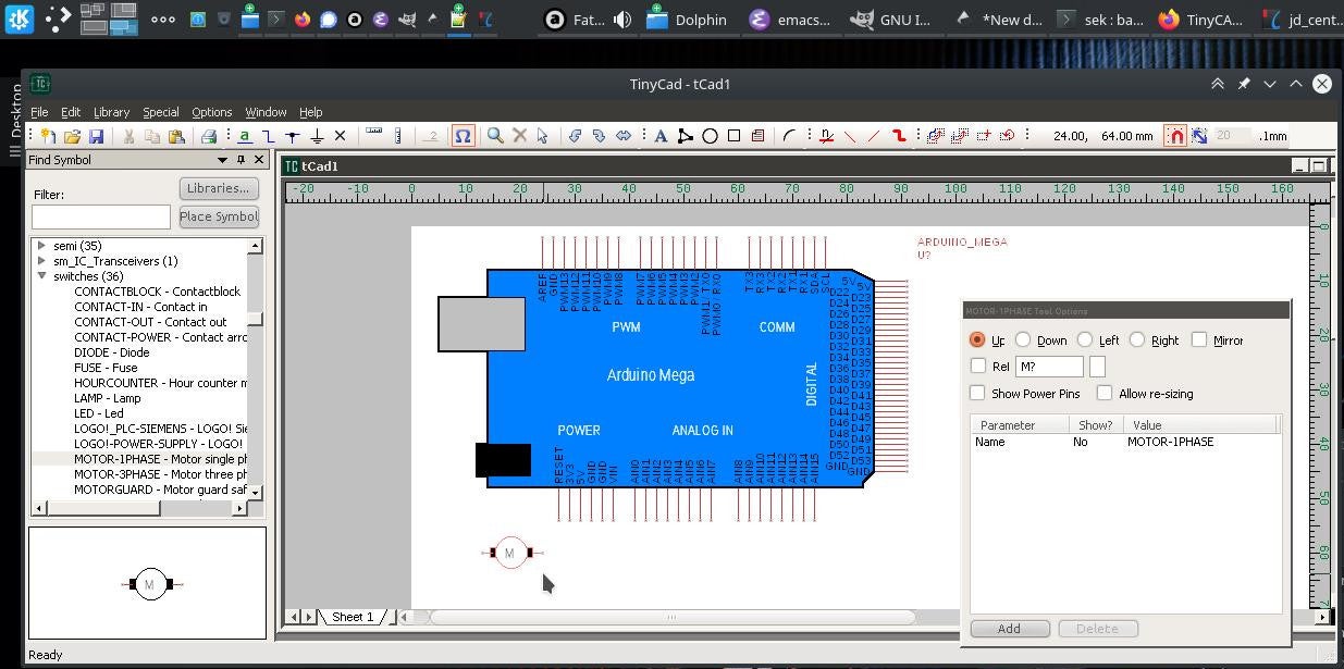 TinyCAD running with WINE