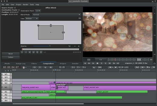 screenshot flowblade screenshot flowblade