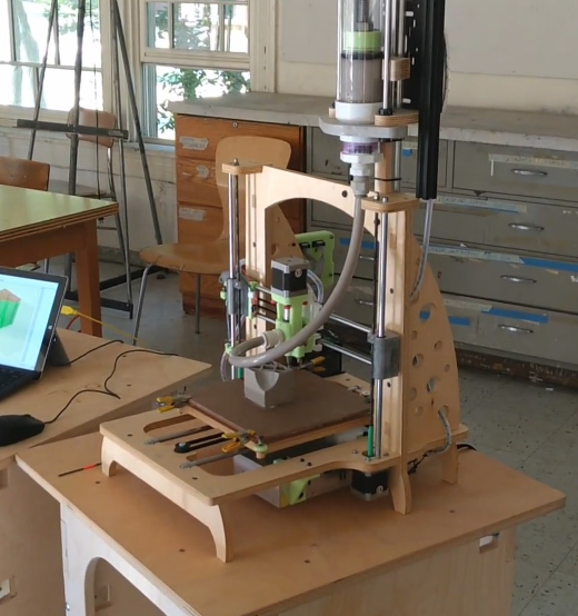 Printer using clay Printer using clay